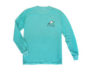 Buck Island Sailboat Long Sleeve T-Shirt