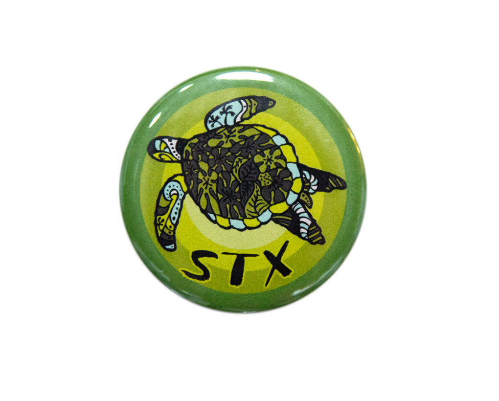 STX Turtle Button Magnet